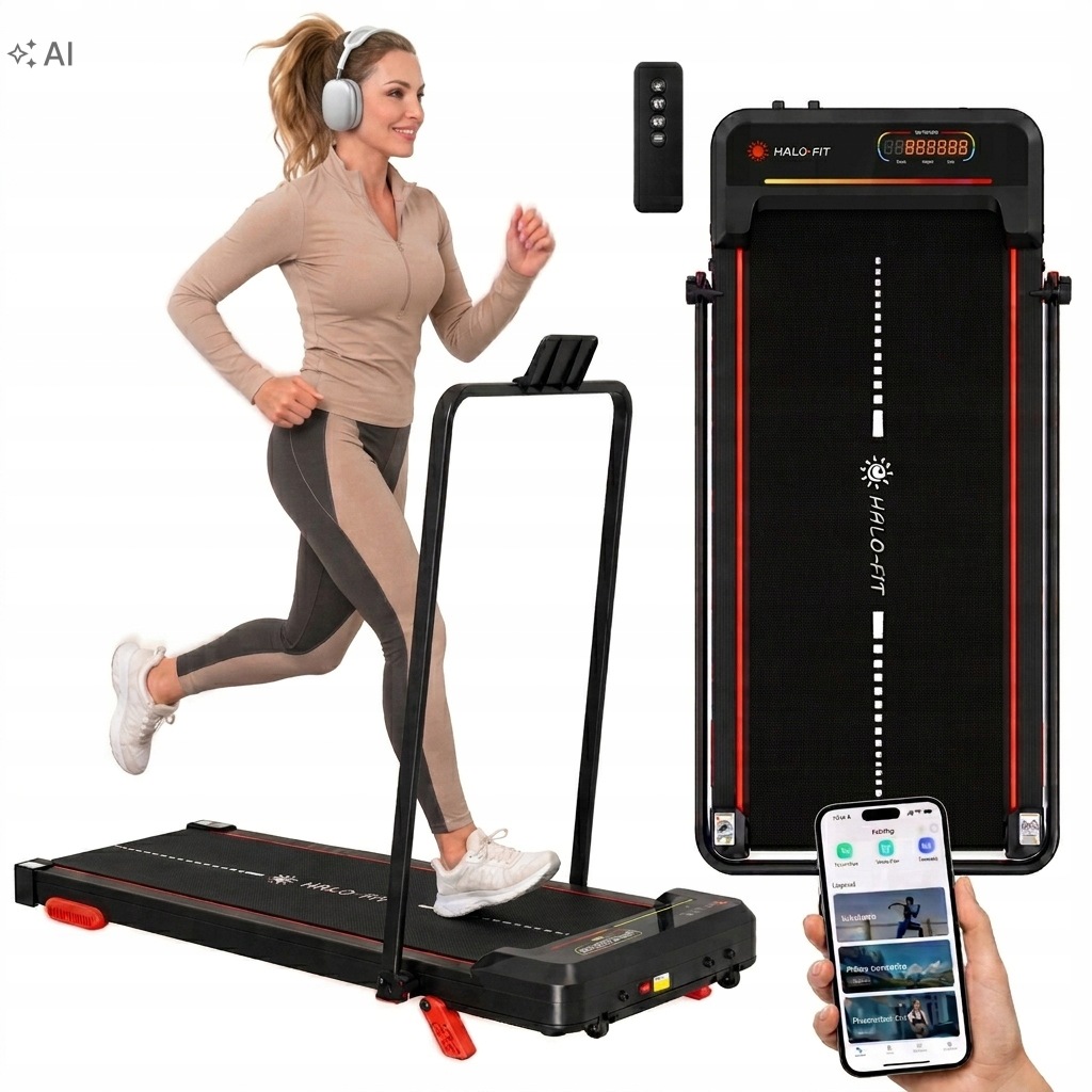 Bieżnia elektryczna domowa składana aplikacja FitShow 10 km/h Halo-Fit X200