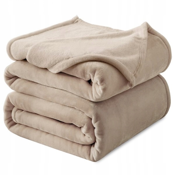 KOC NARZUTA MIĘKKI PLED 150x200 Z MIKROFIBRY KOLOR