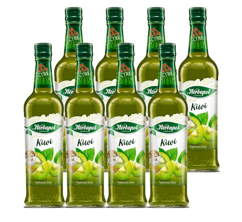 Levně 8 x sirup Herbapol 420 ml kiwi