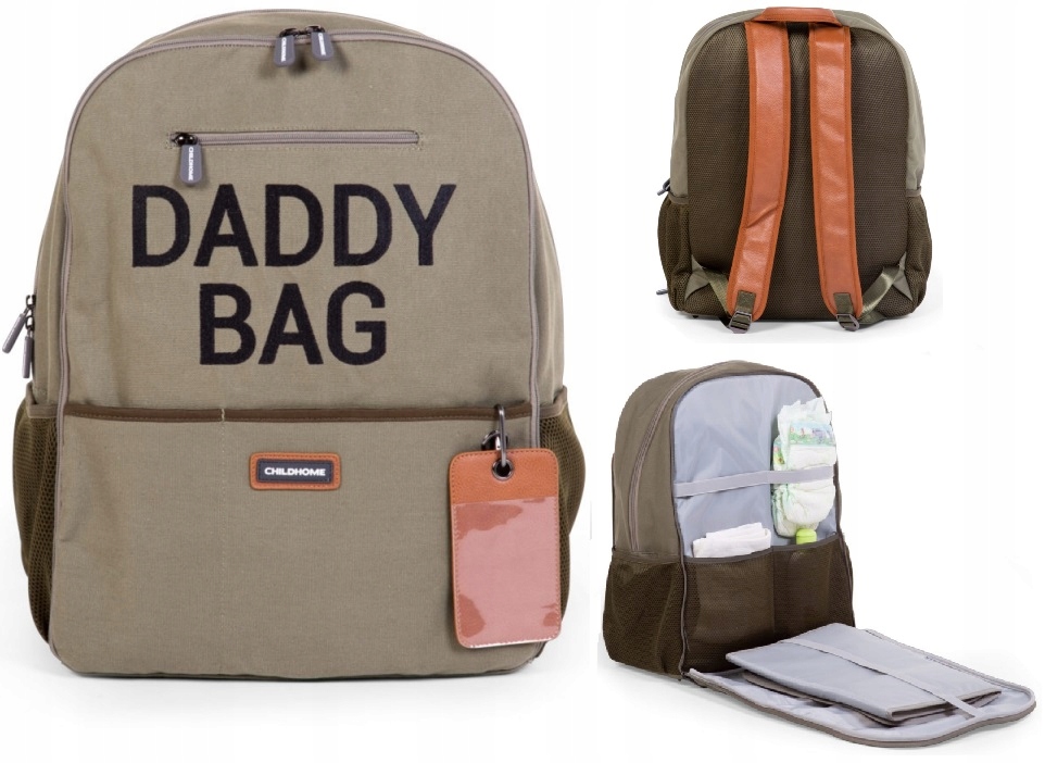 

Childhome Daddy Bag Plecak Dla Taty Khaki