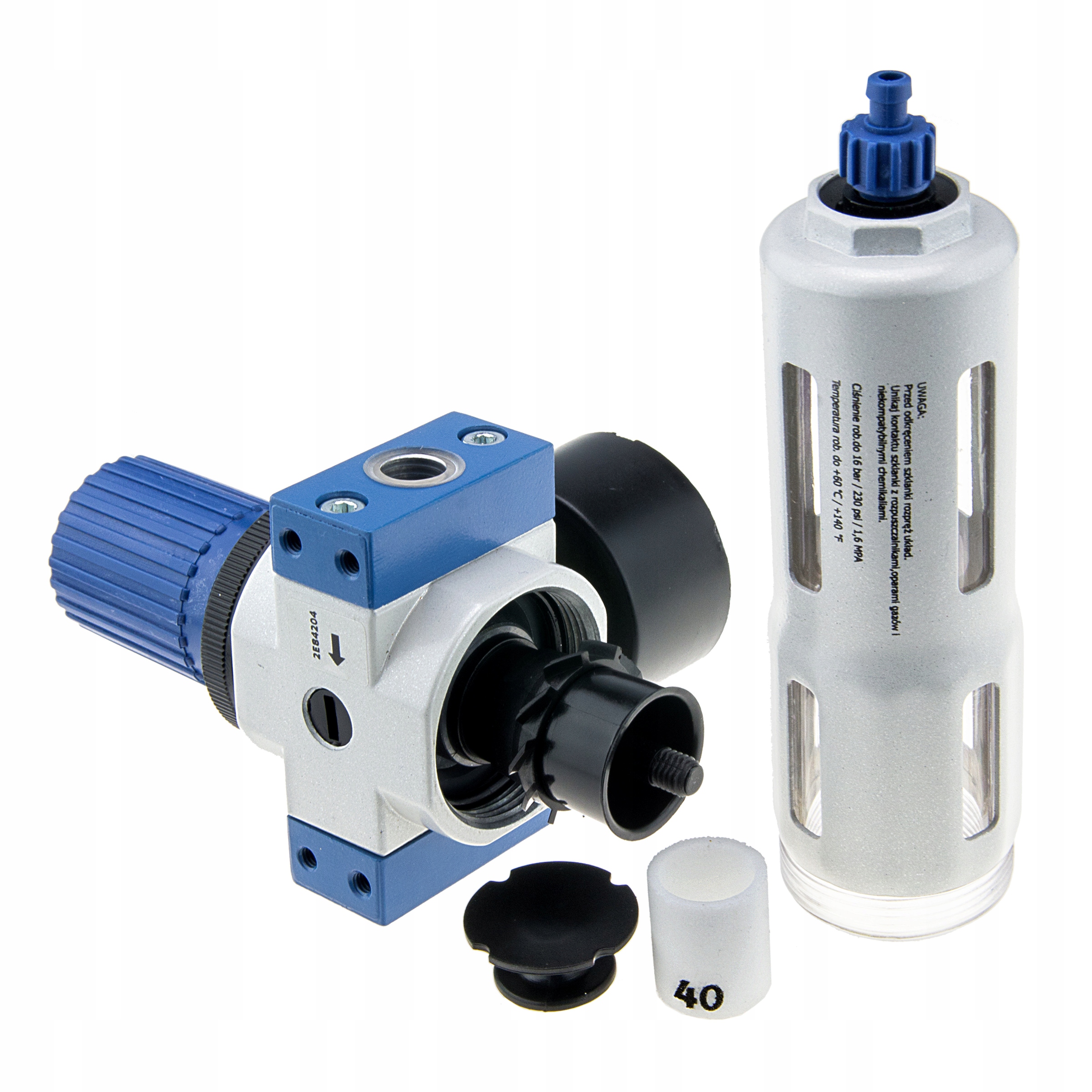 REDUKTOR ODWADNIACZ FILTR OSUSZACZ POWIETRZA OFR-1/4-MINI DO KOMPRESORA RQS Marka Rectus