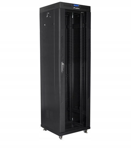 Skriňa inštalačná stojacia Lanberg 42U so sklenenými dverami