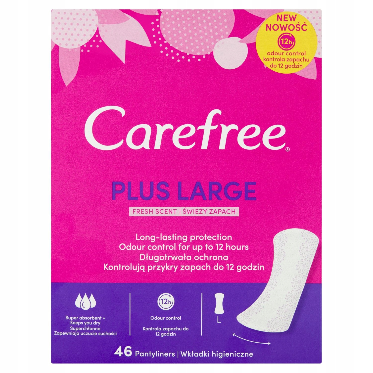 

Carefree Plus Large Wkładki Higieniczne l 46 szt.