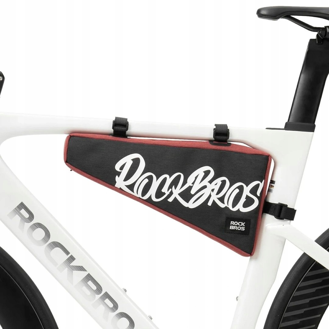 Torba rowerowa na ramę trójkątna XL 1.9 l czarno czerwona Rockbros