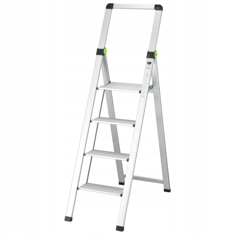 Schůdky Mini Slim, 4-stupně, s držadlem, Stalco Perfect
