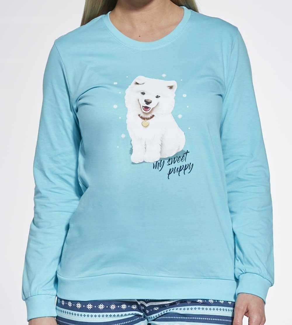 Dámské pyžamo 671/345 Sweet Puppy Dr XXL seledynové