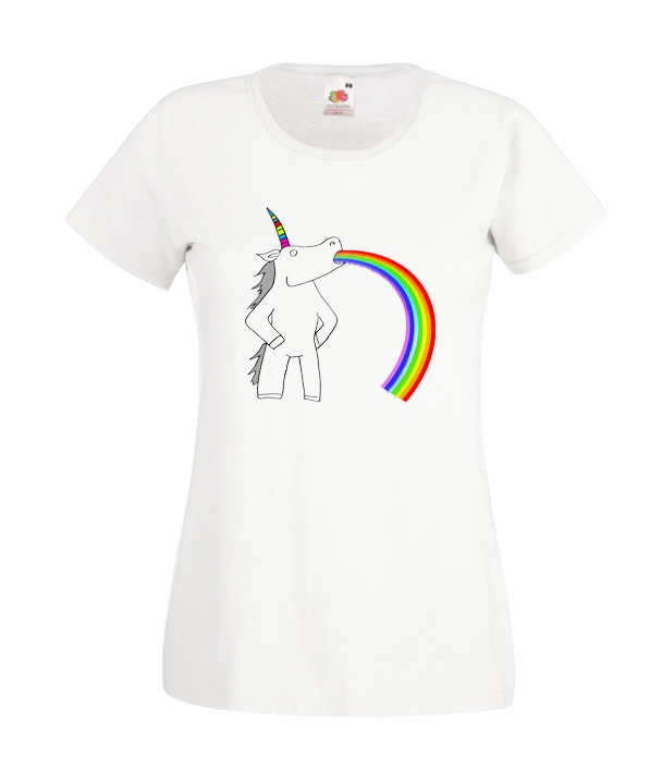 

Xs Koszulka Damska Jednorożec Unicorn Tęcza Wzory