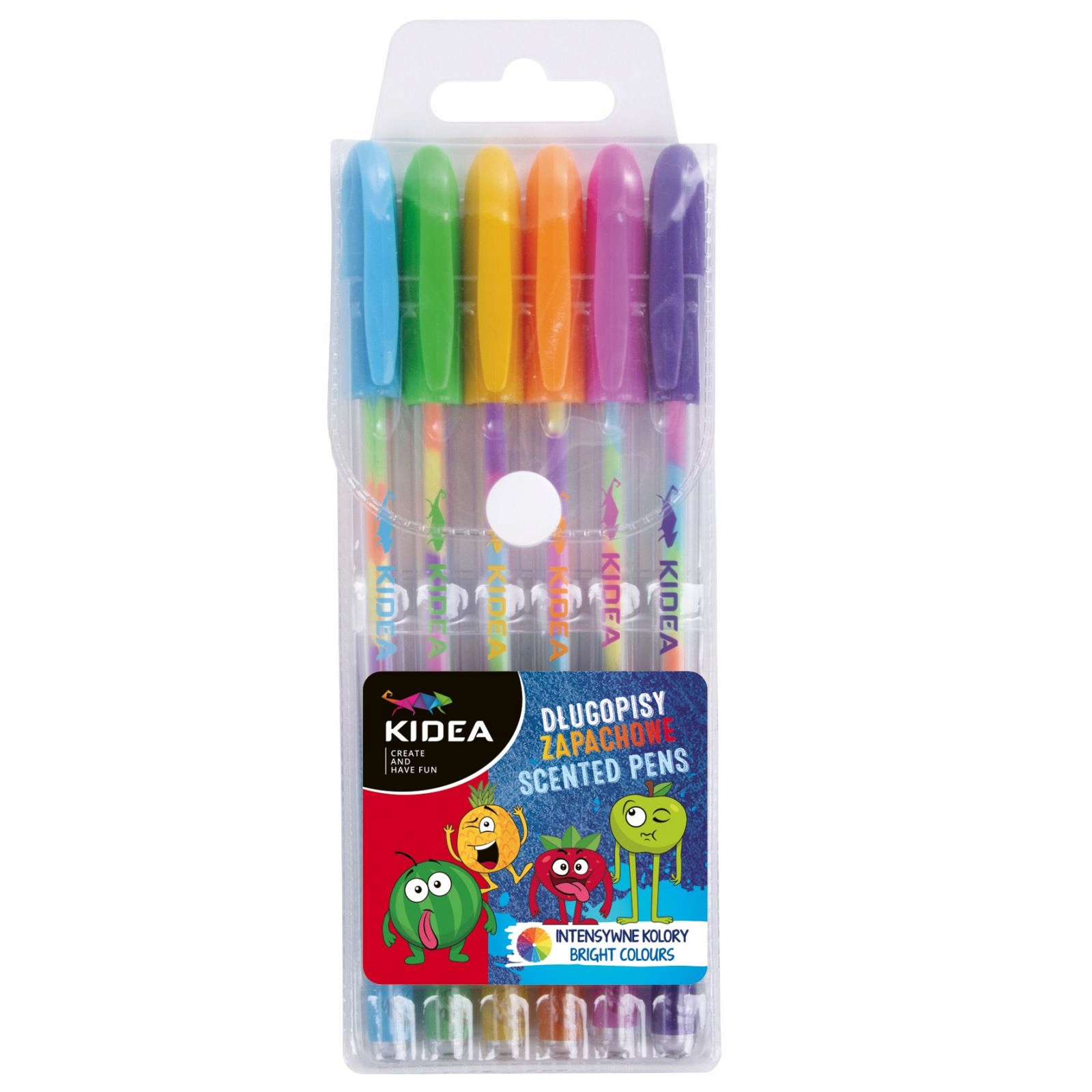

Długopisy Żelowe Tęczowe Zapachowe 6 szt. Kidea
