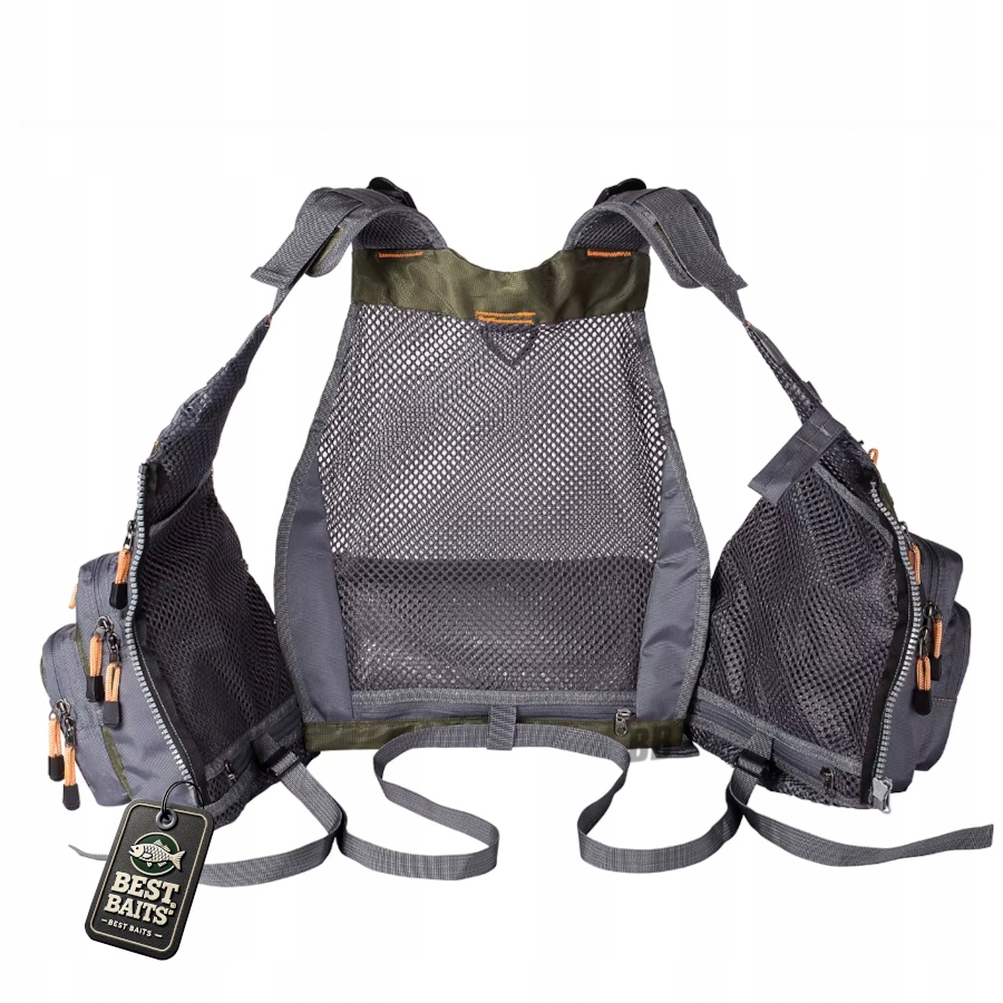 Kamizelka wędkarska spinningowa muchowa na ryby Best Baits wędkarstwo spinn Model BB4