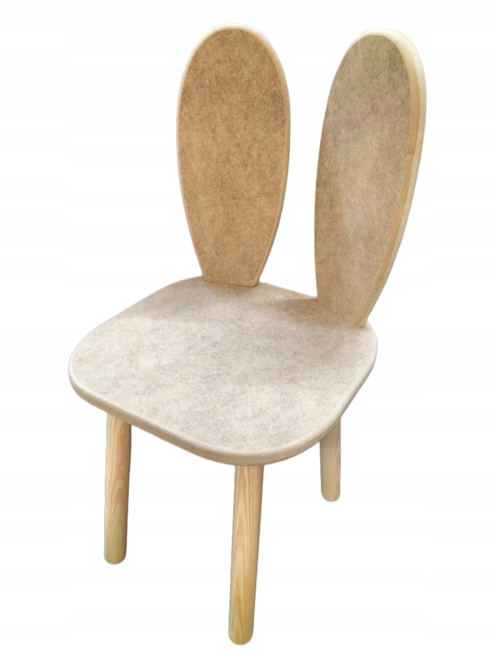 KRZESEŁKO DZIECIĘCE DREWNIANE, krzesełko RABBIT PINE MDF