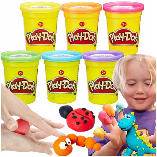 Ciastolina Play Doh Tuba MIX Kolorów Masa Sensoryczna B6756 Hasbro 24 Szt.