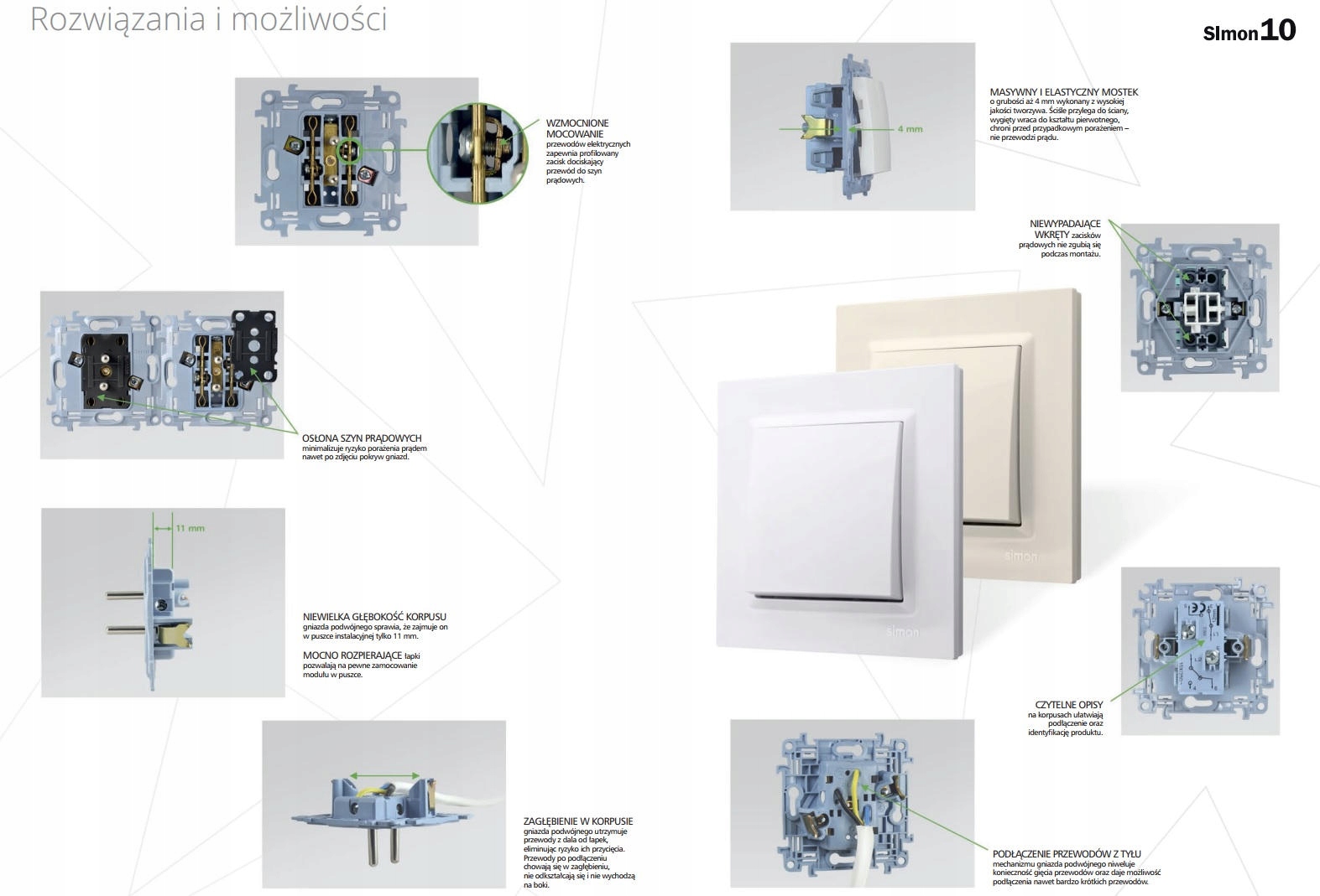 SIMON10 Ramka 2-krotna biała Kontakt-Simon CR2/11 Liczba klawiszy Podwójny