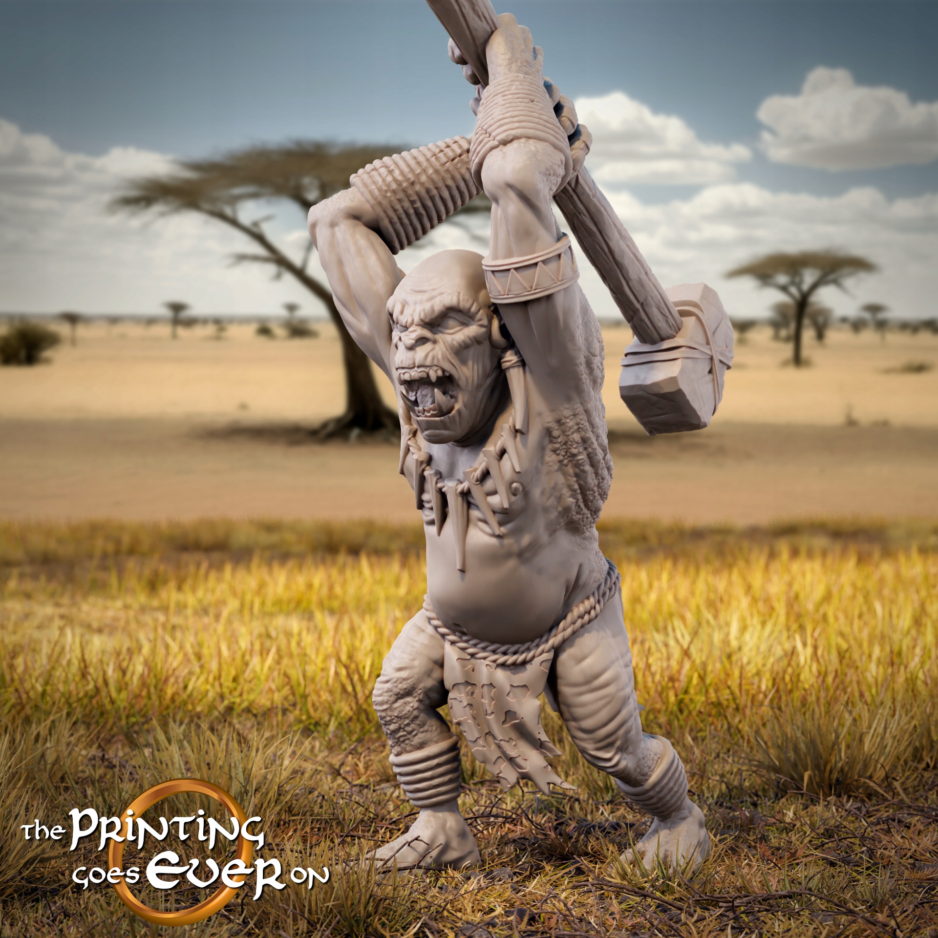 Tribal Half-Troll Model D The Printing Goes Ever O