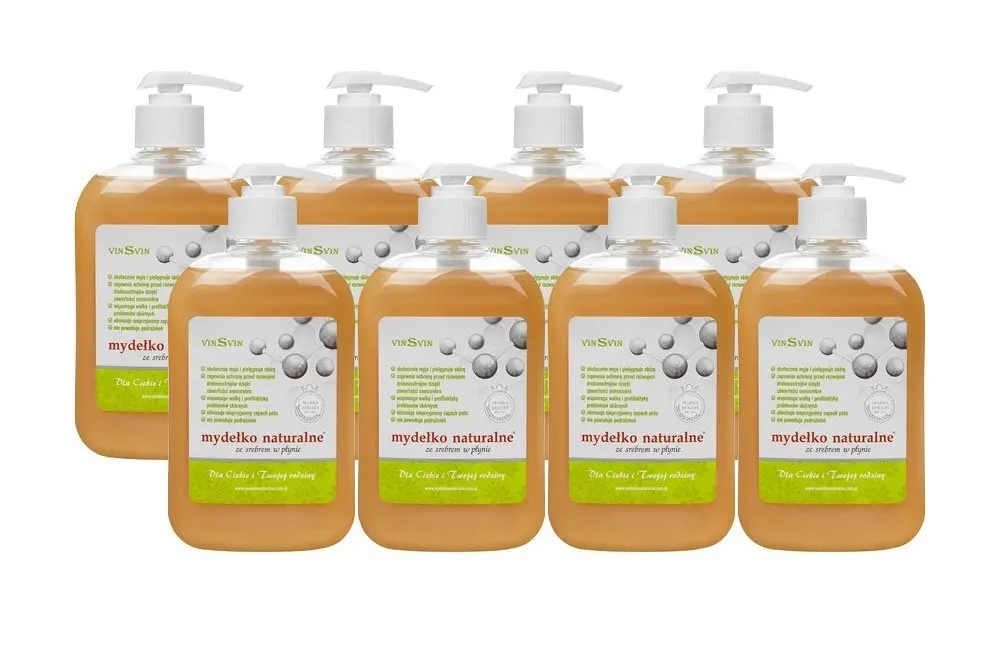 Vinsvin tekuté mýdlo se stříbrem 500 ml x 8 Set