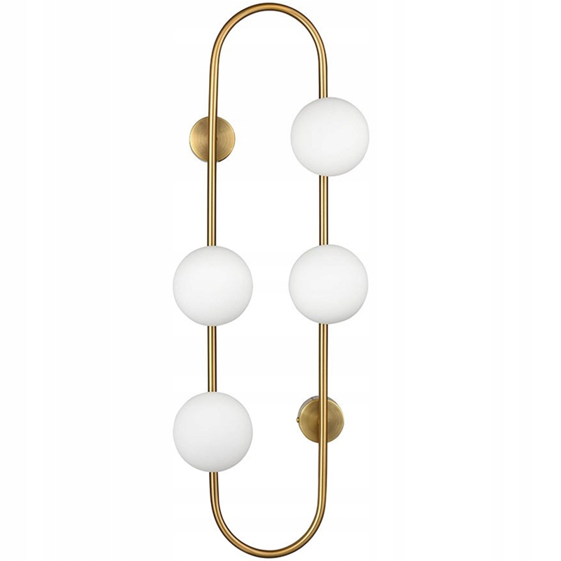 

Lampa Ścienna Kinkiet Złoty Gold Salon Szklane
