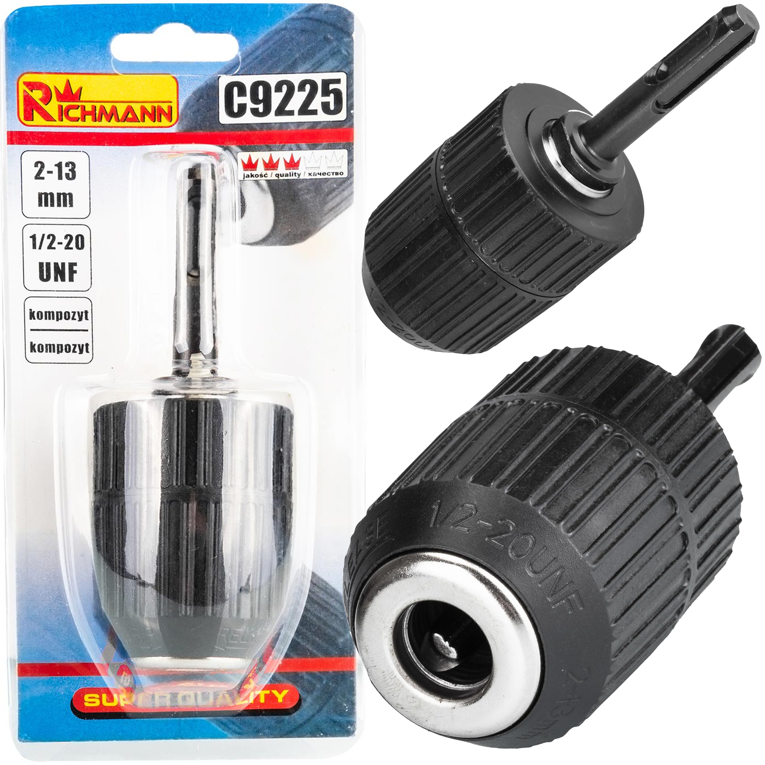 

Uchwyt Wiertarski Samozacisk 1/2-20UNF 2-13 MM