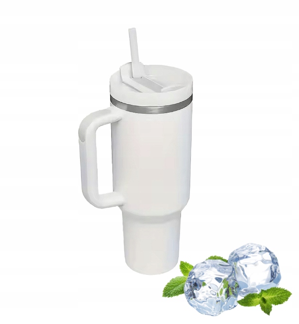 Imchex Sublimation Kubek Termiczny Ze Słomką Uchwytem Pojemny 1200ML
