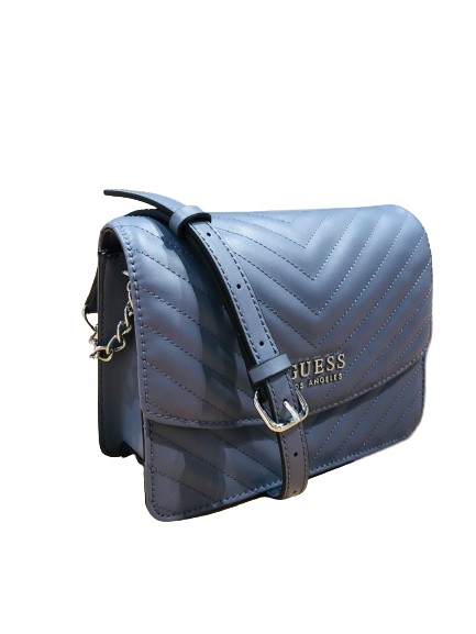 GUESS mała niebiska torebka kopertówka logo Marka Guess
