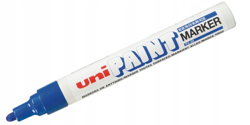 

Marker olejowy Uni PX-20 niebieski okrągła końcówk