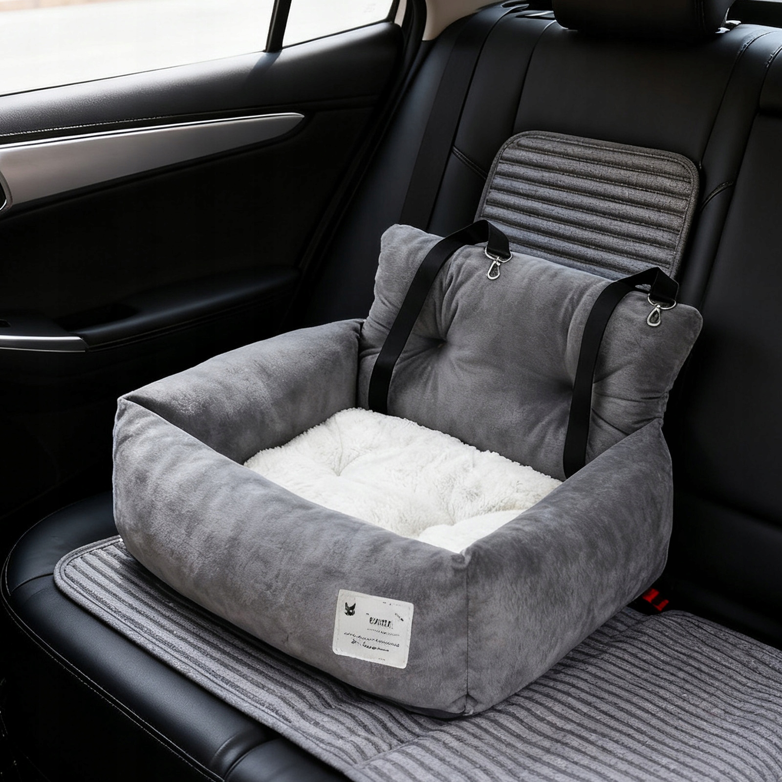 Levně Autosedačka pro psa s bezpečnostním pásem, protiskluzová