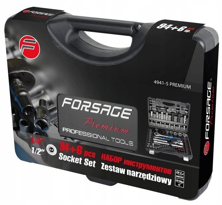 ZESTAW narzędziowy 150+6 cz. grzechotki, nasadki FORSAGE Marka Forsage
