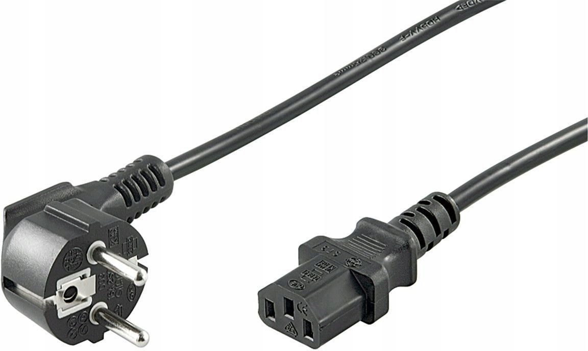 Kabel zasilający MicroConnect 1m Czarny IEC320 Schuko do C13