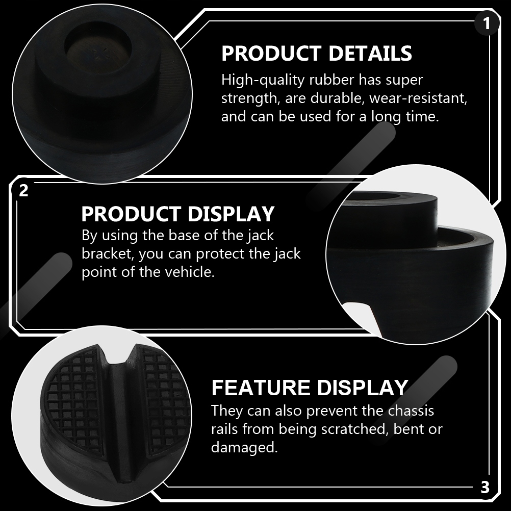 Jack Stand Pads Rubber Car 4 Pcs Producent części Inny