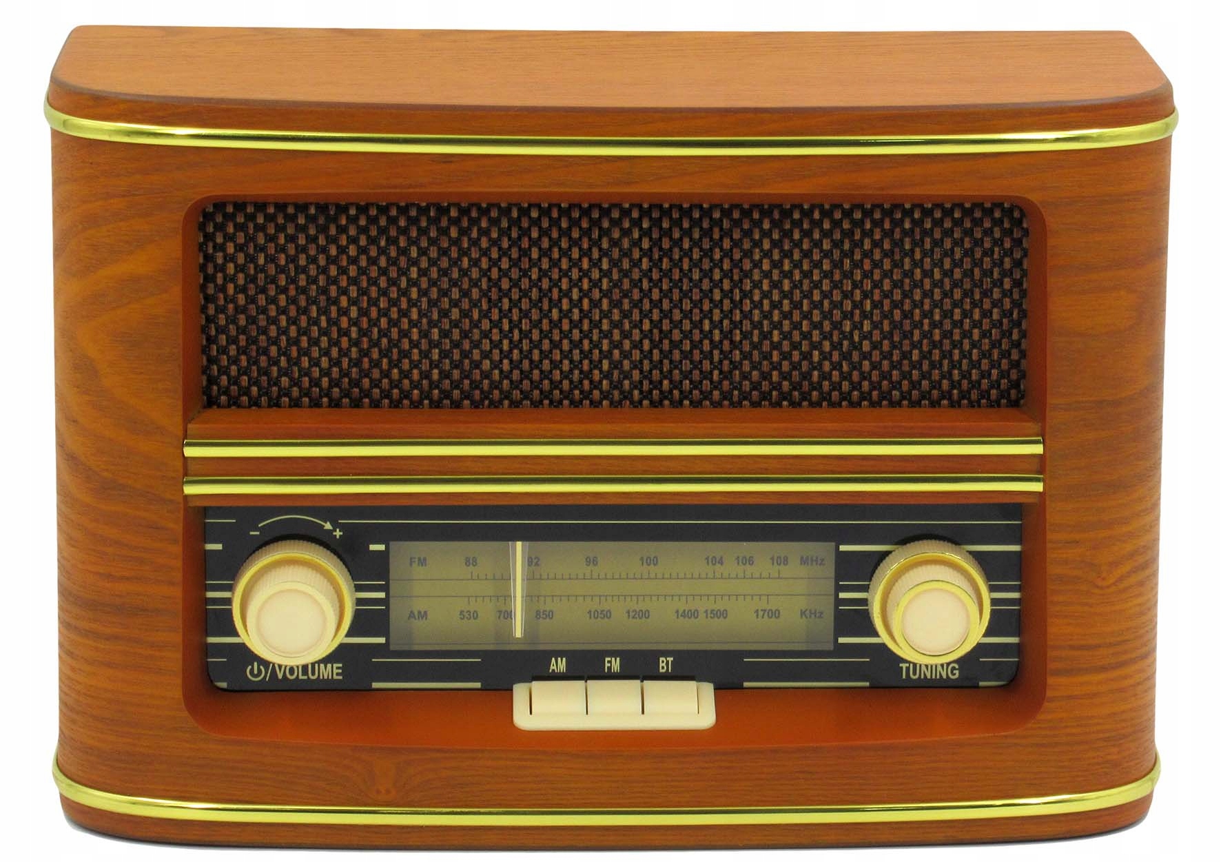 Radio sieciowe Am, Fm Dartel RD-1901 Bt retro drewno piękne stylowe