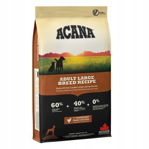 Levně Acana Heritage Adult Large Breed suché krmivo pro psy velkých plemen 11,4 kg