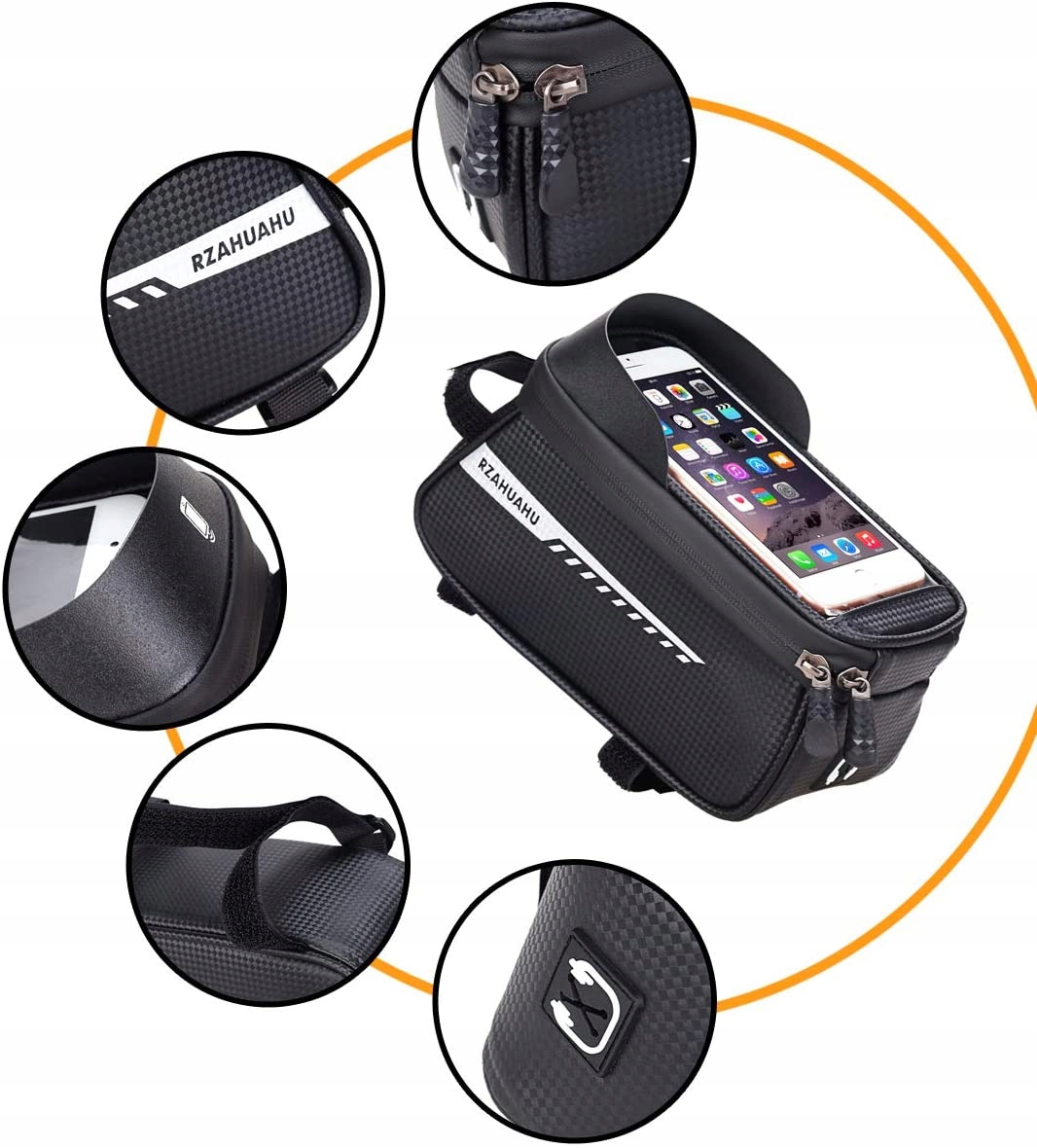 TORBA ROWEROWA WODOODPORNA SAKWA UCHWYT OKIENKO NA TELEFONUCHWYT NA RAMĘ Rodzaj torba