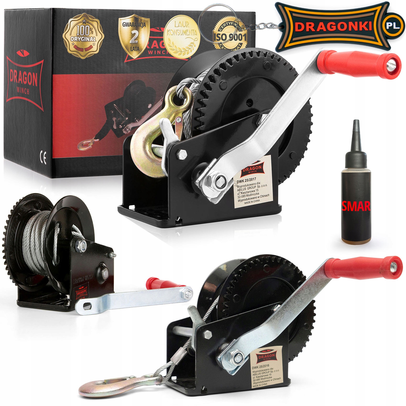 KÉZI CSÖRLŐ FORGATTYÚS KÖTÉL 1133kg CSÖRLŐ LEBODIKA hordozható I