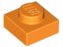 

Lego 3024 Płytka 1x1 Pomarańczowy 4524929 2szt N