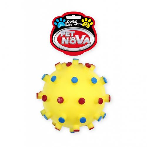 

Petnova piłka Jeż z wypustkami 12cm XL żółta