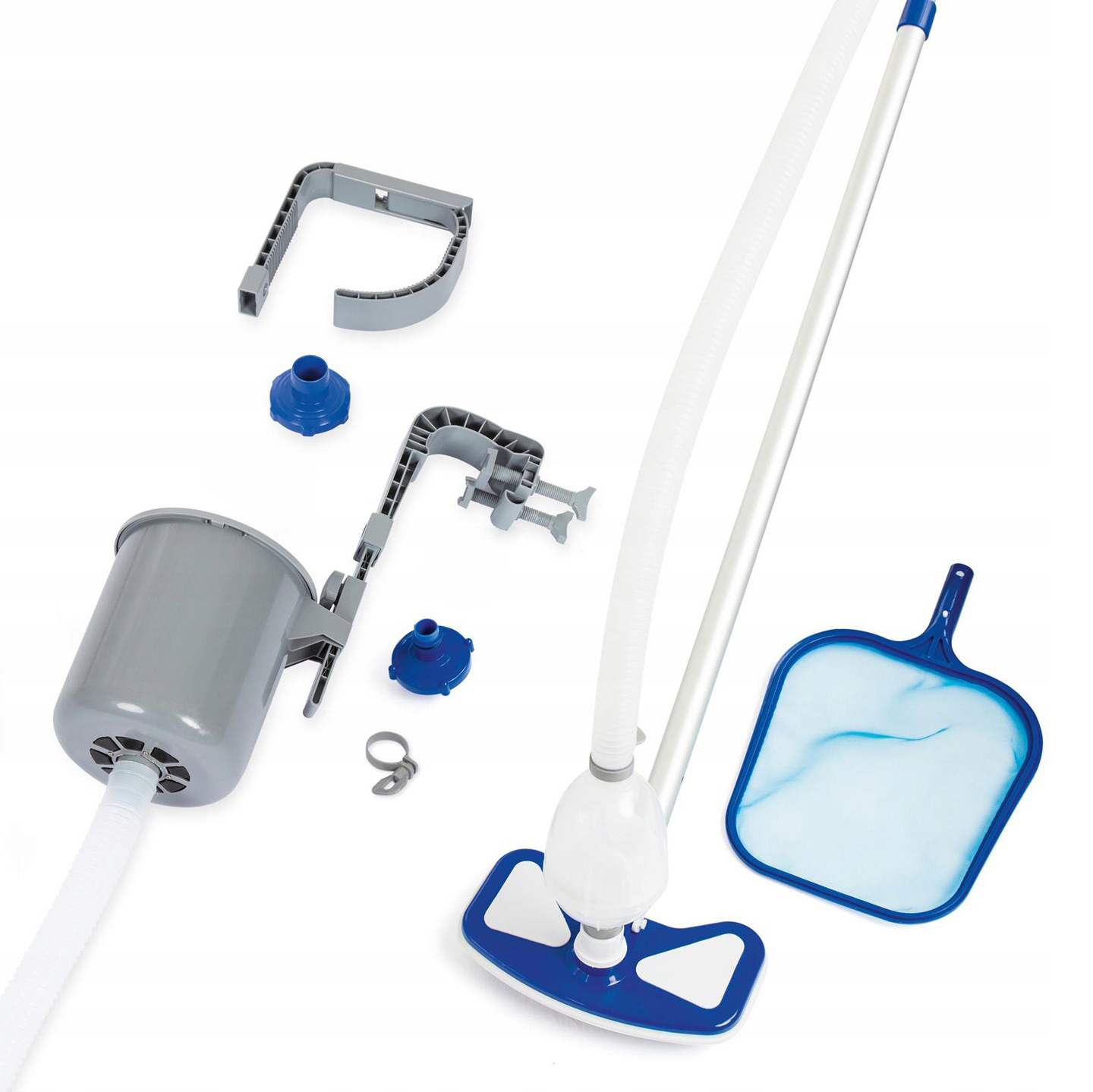 Odkurzacz Basenowy Skimer Szczotka Siatka Tyczka do Czyszczenia Basen 58237