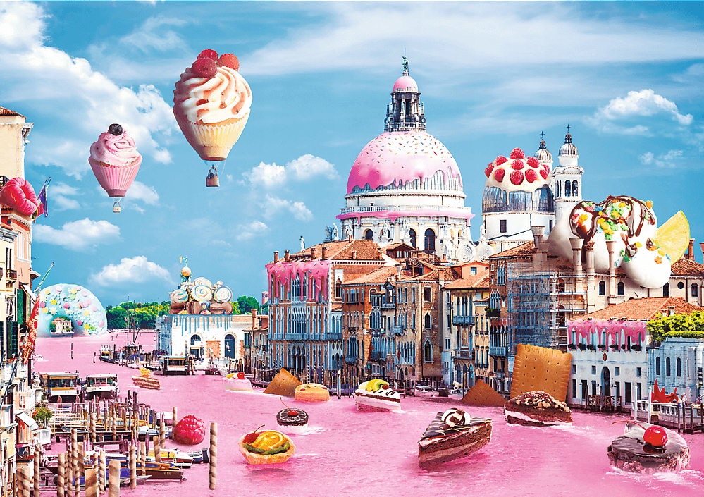 

Puzzle 1000 el. Funny Cities Słodycze W Wenecji