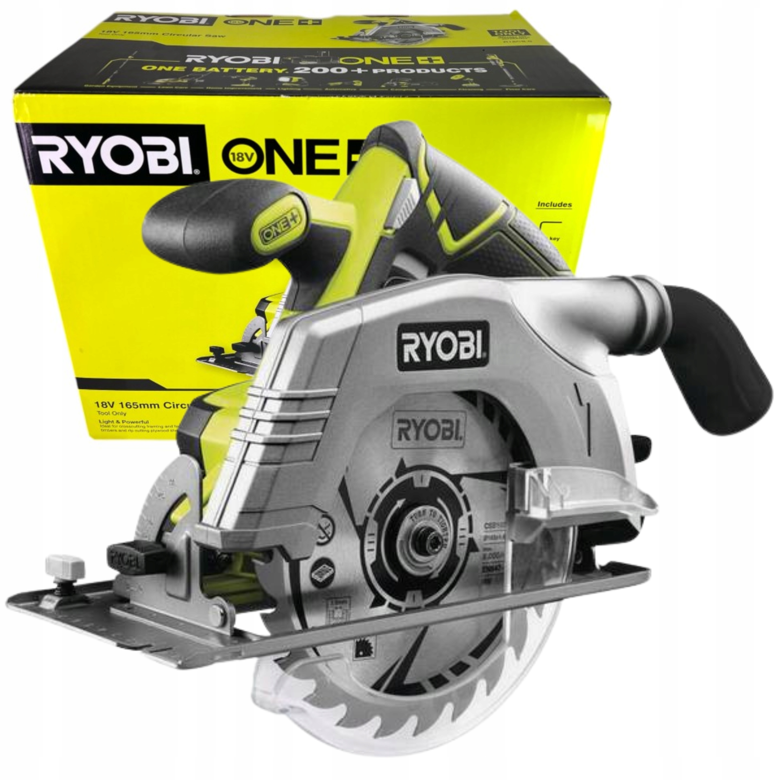 Akumulátorová Kotoučová Pila 18V One+ 165 mm Ryobi R18CS-0