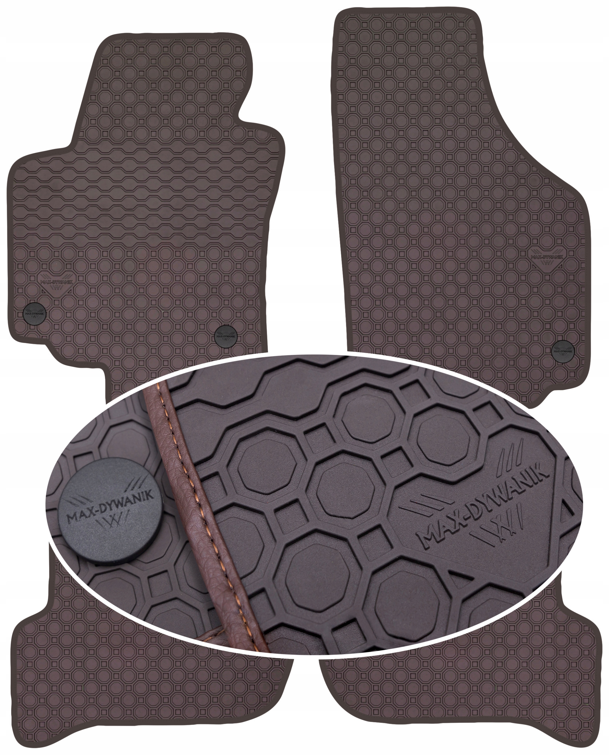 Seat Altea XL 2006-2015 Hnedé podlahové rohože