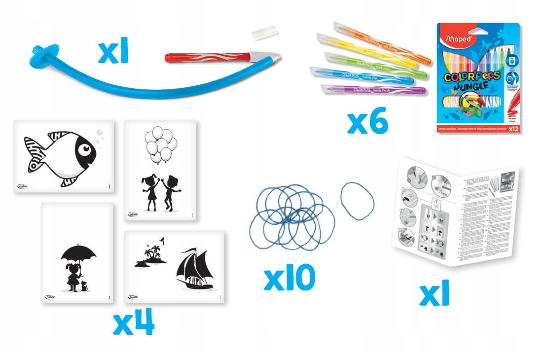 Zestaw MAPED Creativ flamastry dmuchane STRING'ART Marka Maped