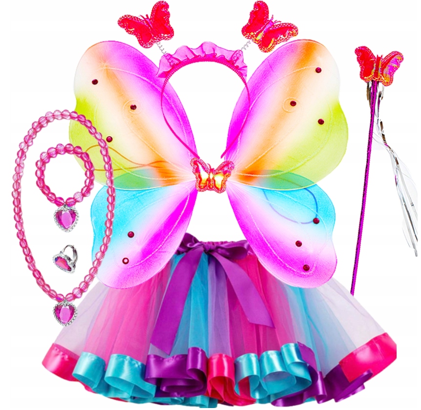 STRÓJ MOTYL MOTYLEK STROJE WRÓŻKA SKRZYDŁA KOSTIUM SPÓDNICZKA OPASKA 7w1 EAN (GTIN) 4058079078495