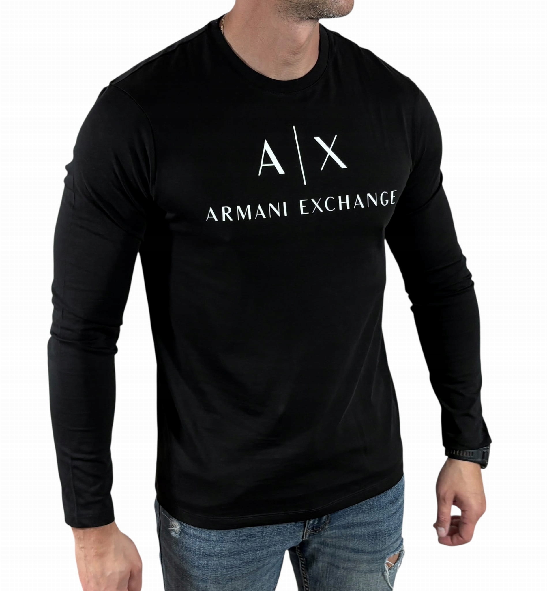 Dlouhý rukáv Armani exchange 8NZTCH Z8H4Z černý M