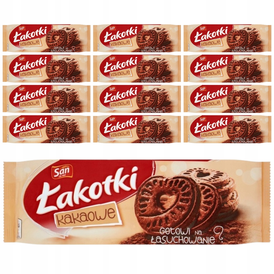 Levně San Lahůdkové Sušenky kakaové 168 g x 12 kusů