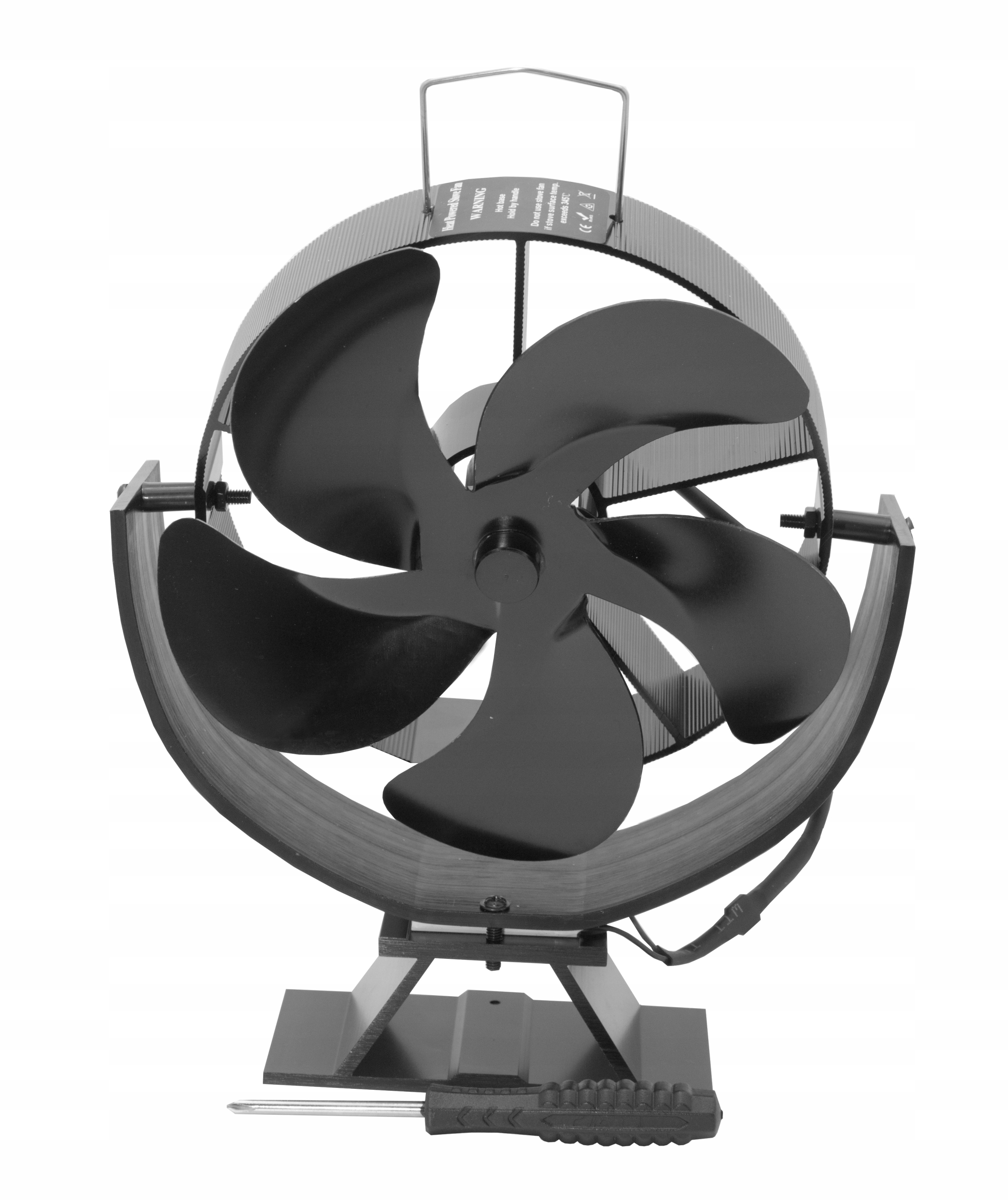 Ventilátor na kamna krby Ekovent 65-300°C Round 5 naklápěcí výkonný