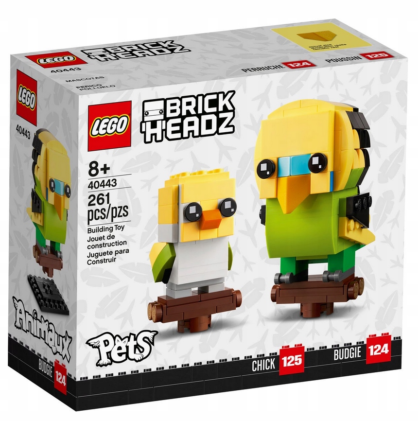 LEGO BRICKHEADZ 40443 PETS PAPUGI PAPUŻKA PAPUGA