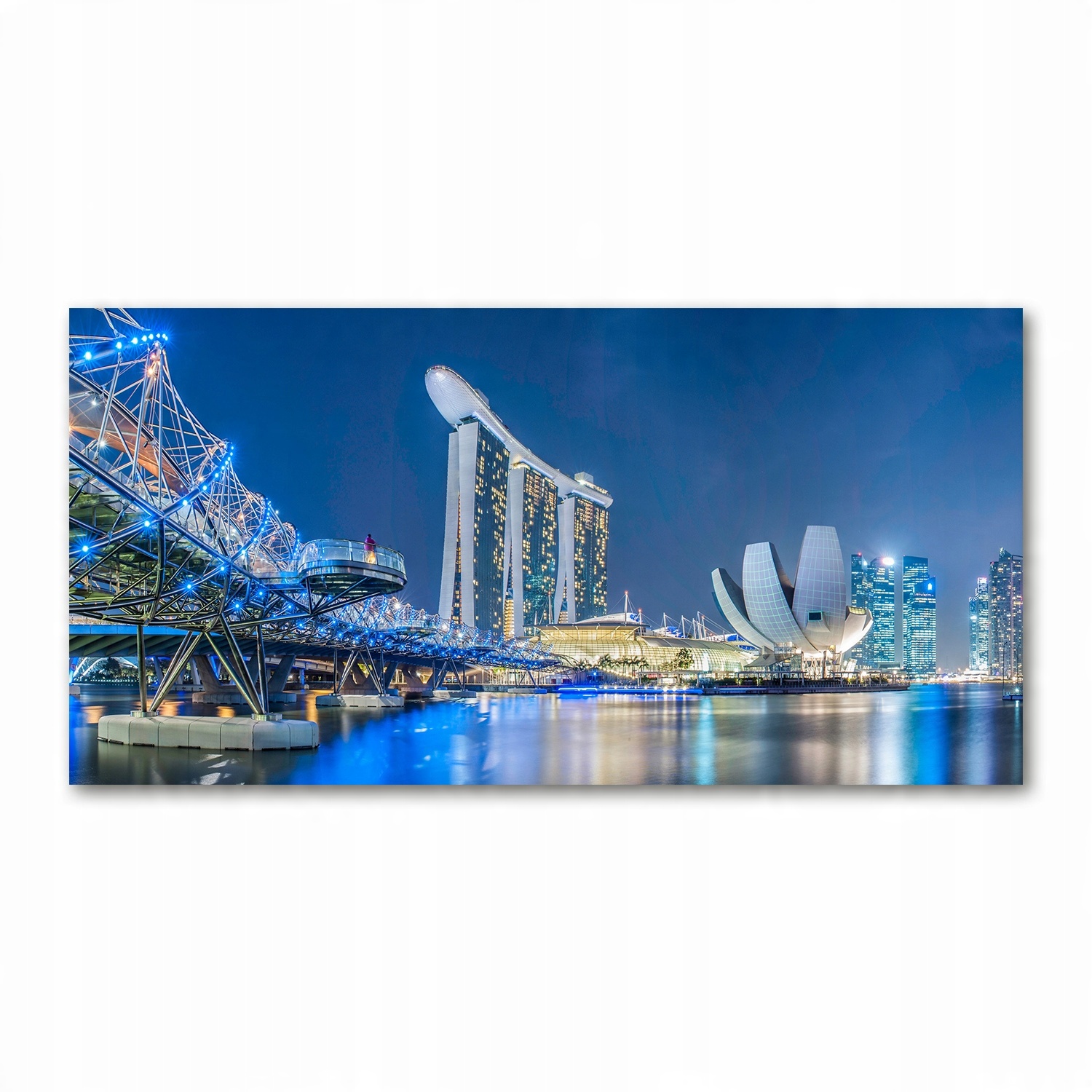 

Foto-obraz akryl Singapur nocą zdjęcie 140x70 cm