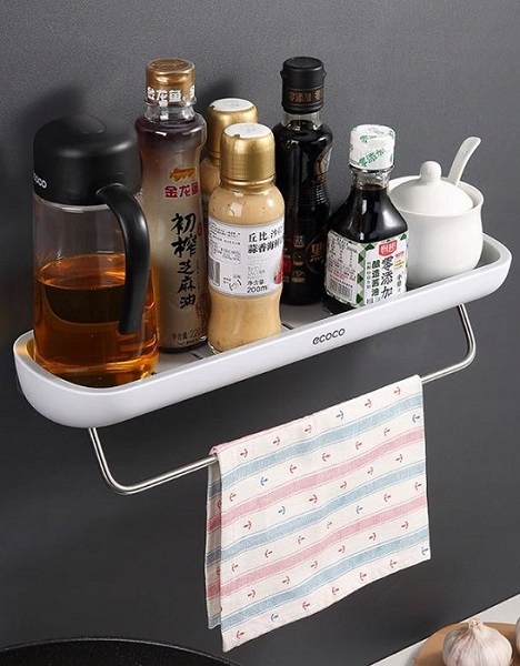 2x PÓŁKA ŁAZIENKOWA WISZĄCA POD PRYSZNIC ECOCO Szerokość mebla 42 cm