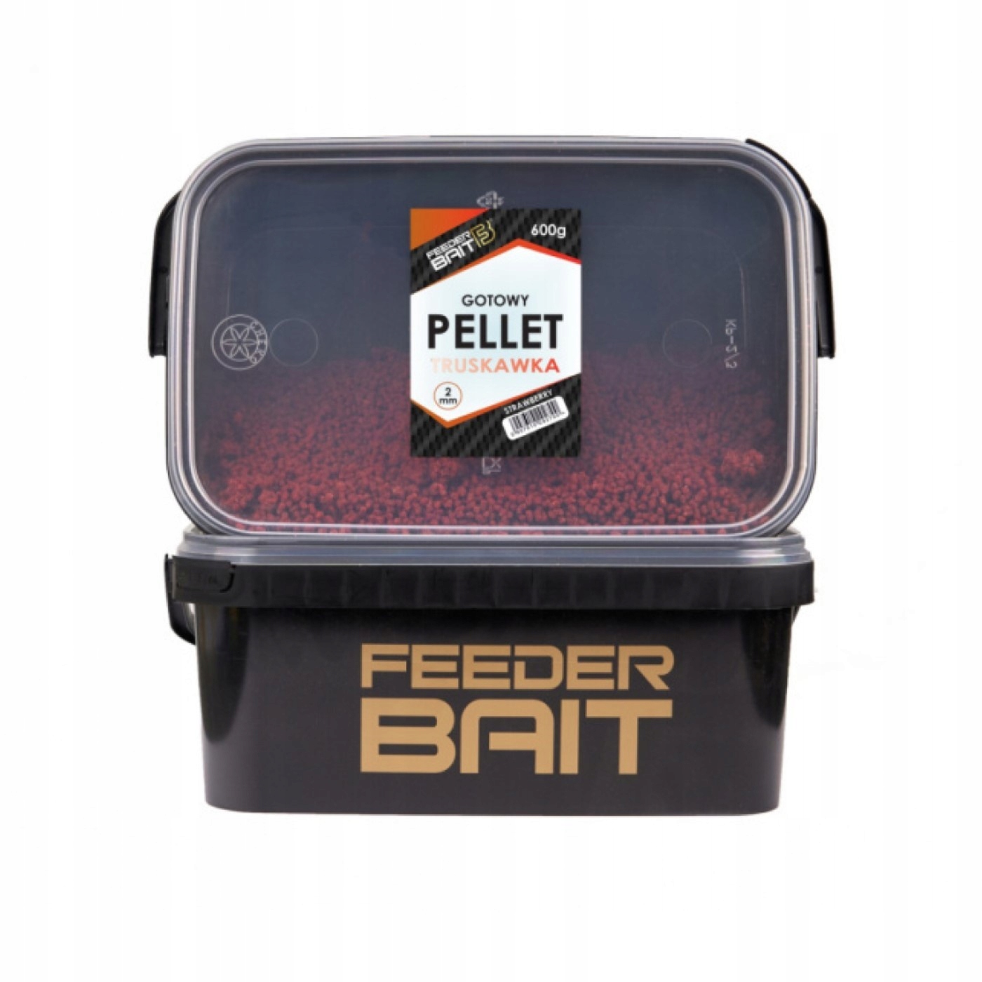 Pellet Gotowy w Wiaderku Feeder Bait Truskawka