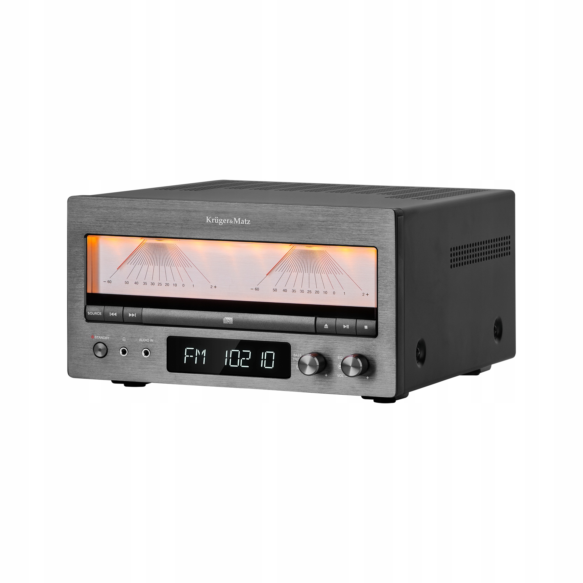 Stereo zosilňovač Bt CD Dab+ Fm trieda A 210W 4 Ohm Bt Usb Aux Kruger&Matz
