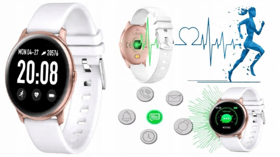 

Zegarek Smartwatch Damski G. Rossi Mon. Tlen Sen