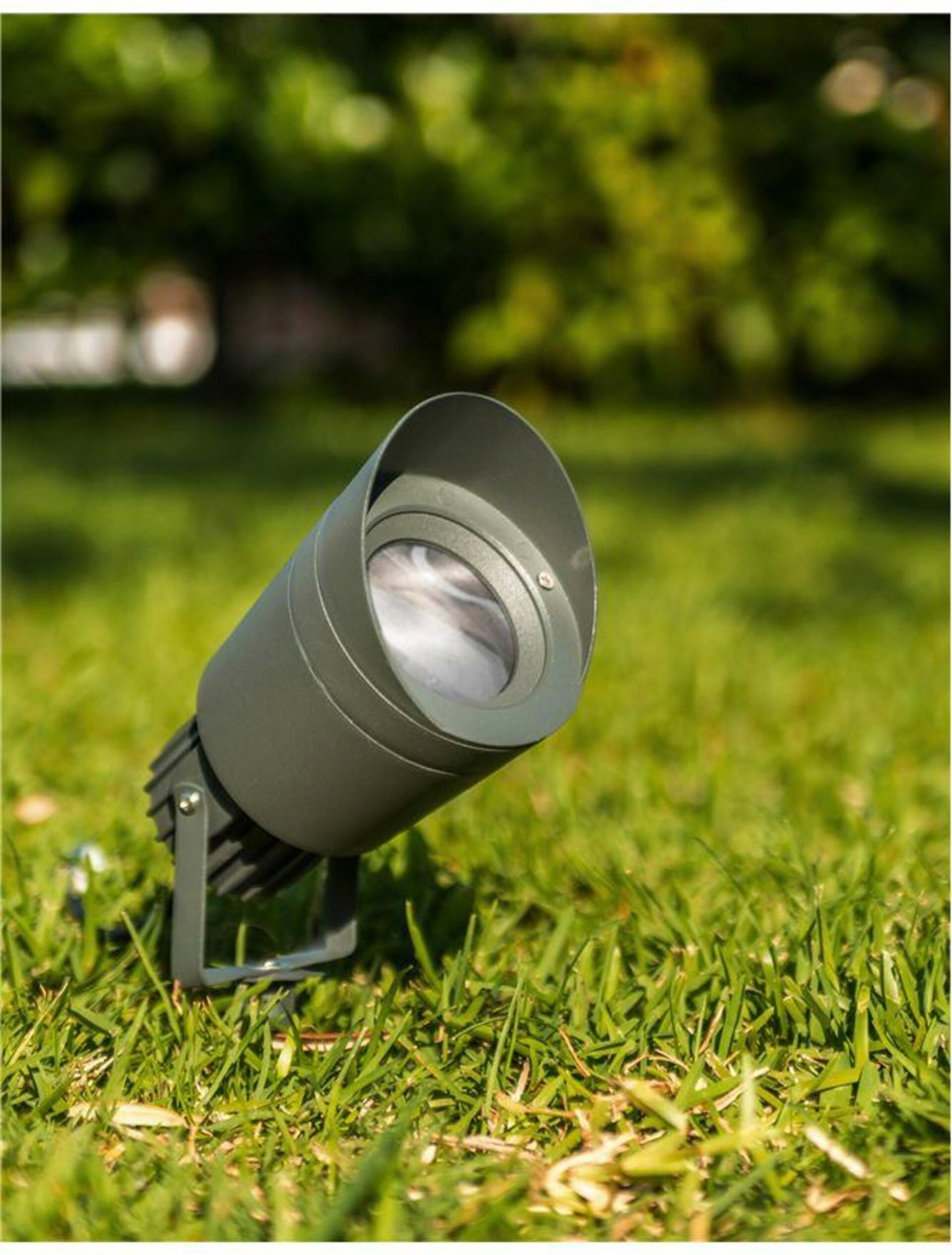 Nova Luce venkovní svítidlo s bodcem Inside tmavě šedý hliník a sklo GU10 1