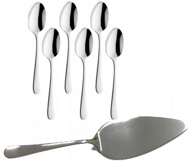 AMEFA 7 SZTUĆCE 1410 AUSTIN KOMPLET ŁOPATKA ŁYŻECZKI DO KAWY CIASTA 6 OSÓB